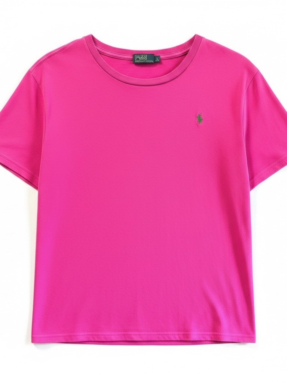 Polo by Ralph Lauren Women's Bright Pink Short Sleeve Tee ((LIKE NEW))